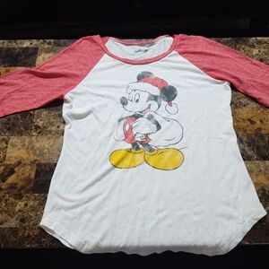 Disney Red and White Graphic Tee